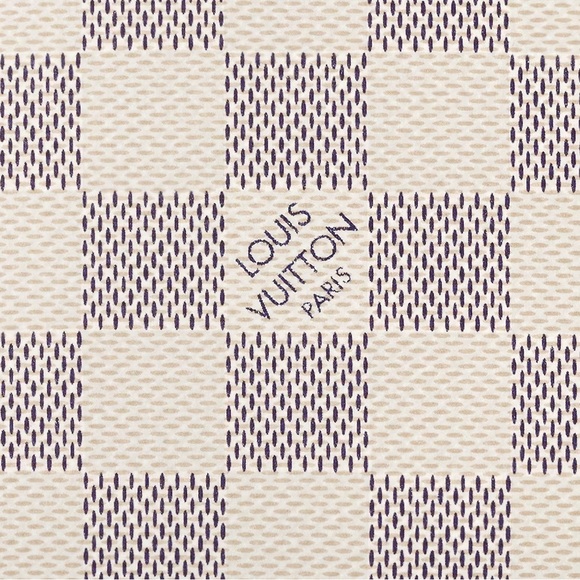 AUTHENTIC ~ Louis Vuitton Cosmetic Pouch in Damier Azur Canvas - Picture 6 of 12